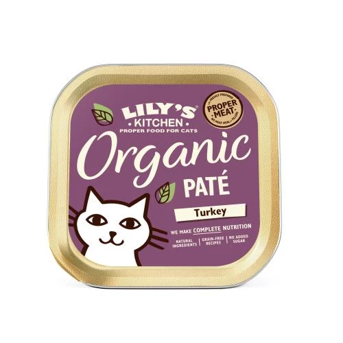 Lily's Kitchen Lilys Kitchen Organic Turkey Pate Complete Wet Cat Food - Image 2