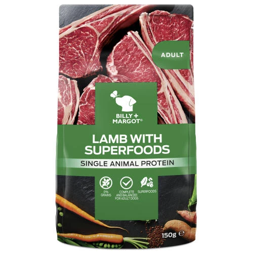 Billy & Margot Lamb & Superfood Wet Adult Dog Food Pouches