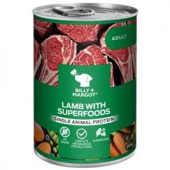Billy & Margot Lamb With Superfoods Wet Adult Dog Food Tins