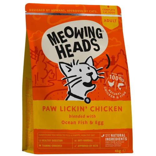 Meowing Heads Paw Lickin Chicken Adult Cat Food
