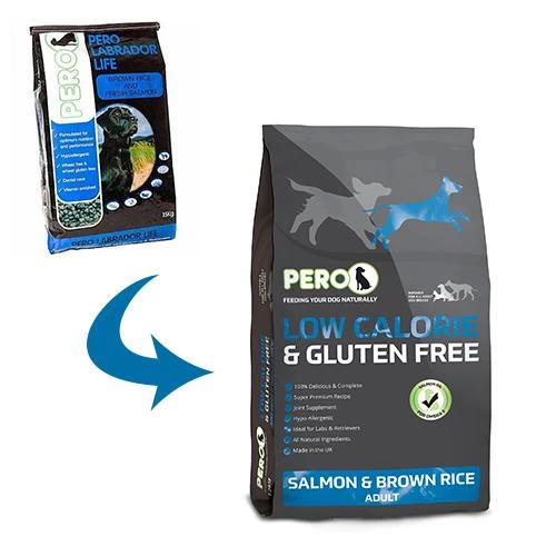Pero Low Calorie Salmon & Brown Rice Adult Dog Food