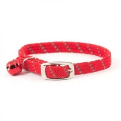 Ancol Safety Elastic Softweave Cat Collar In Red