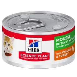 Hills Science Plan Kitten Chicken & Turkey First Nutrition Mousse Wet Cat Food