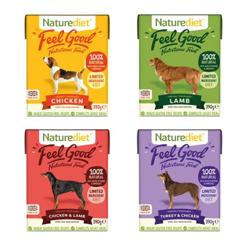 Naturediet Feel Good Selection Pack Wet Adult Dog Food Cartons