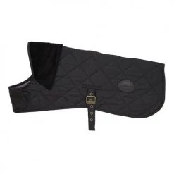 Barbour Quilted Dog Coat In Black