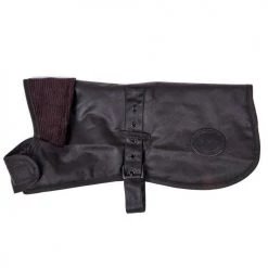 Barbour Wax Dog Coat In Olive