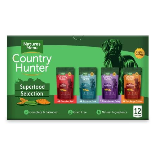 Natures Menu Country Hunter Superfood Selection Adult Dog Pouches - Image 2