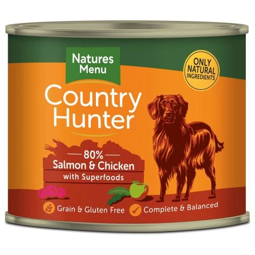 Natures Menu Country Hunter Salmon & Chicken Adult Dog Food Cans