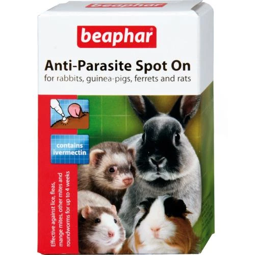 Beaphar Anti-Parasite Spot On For Rabbits, Guinea Pigs, Ferrets & Rats
