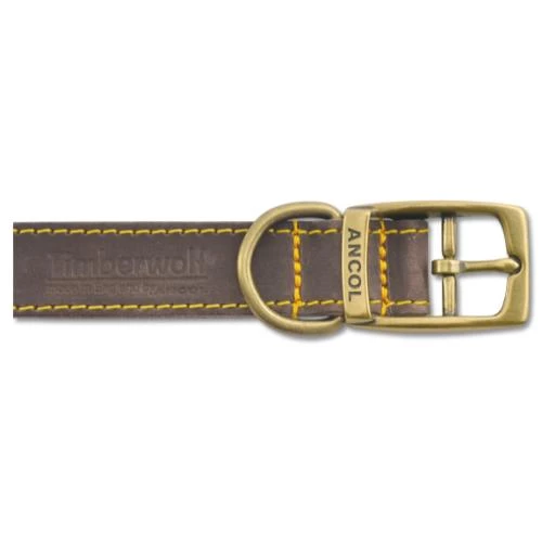 Ancol Timberwolf Sable Leather Dog Collar - Image 2