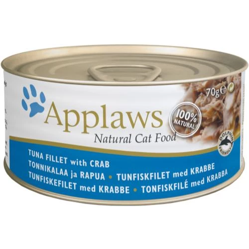 Applaws Natural Tuna With Crab In Broth Wet Adult Cat Food - Image 2