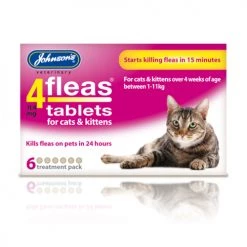 Johnsons 4 Fleas Cats & Kittens Tablets