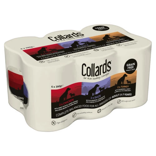 Collards Grain-Free Variety Wet Dog Food Tins