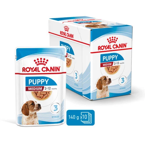 Royal Canin Medium Wet Puppy Food Pouches In Gravy - Image 2