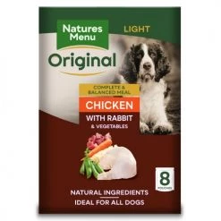 Natures Menu Light Chicken & Rabbit Adult Dog Food Pouches