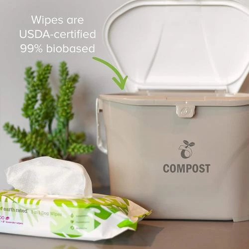 Earth Rated Unscented Compostable Dog Wipes - Image 3