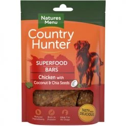Natures Menu Country Hunter Chicken With Coconut & Chia Seeds Superfood Bar Dog Treat