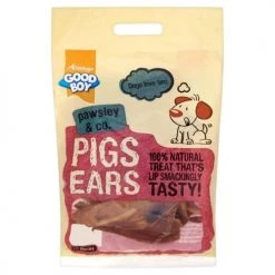 Good Boy Pawsley & Co Natural Pigs Ears Dog Treats