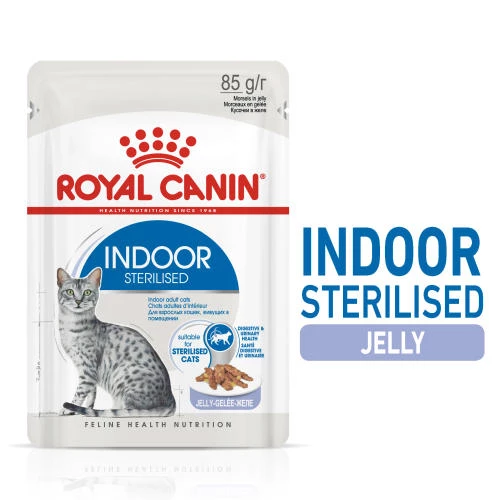 Royal Canin Indoor Sterilised In Jelly Adult Wet Cat Food - Image 5