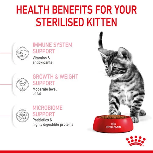 Royal Canin Sterilised Dry Kitten Cat Food - Image 5